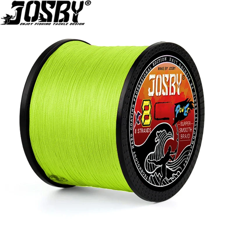 JOSBY 8 Strands Braided Fishing Line 100M 300M 500M 1000M Japanse PE Multifilament Carp Fishing Wire Pesca 8X Weave Lines Tools