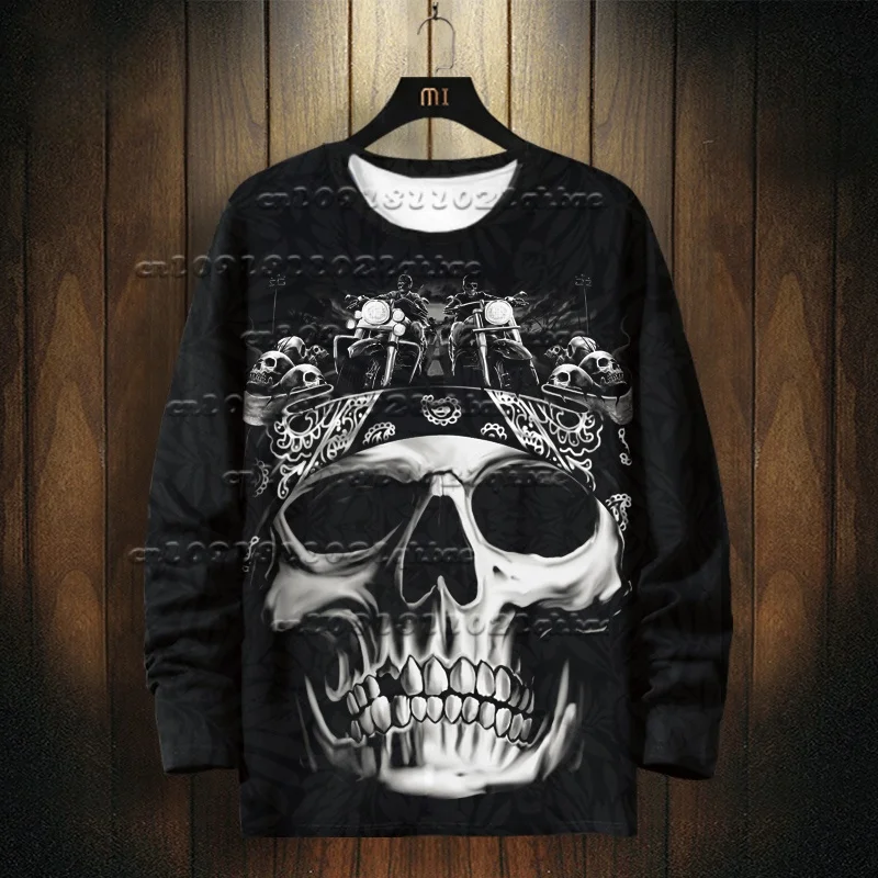 

2025 Новый скелет Ghost Fire Knight с 3D принтом, легендарное дышащее быстросохнущее велосипедное пальто в стиле ретро