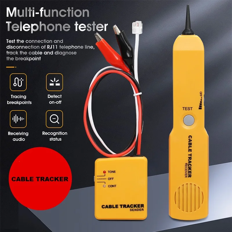 Tracker Diagnose Tone Finder Telephone Wire Cable Tester Toner Tracer inder Detector Networking Tools