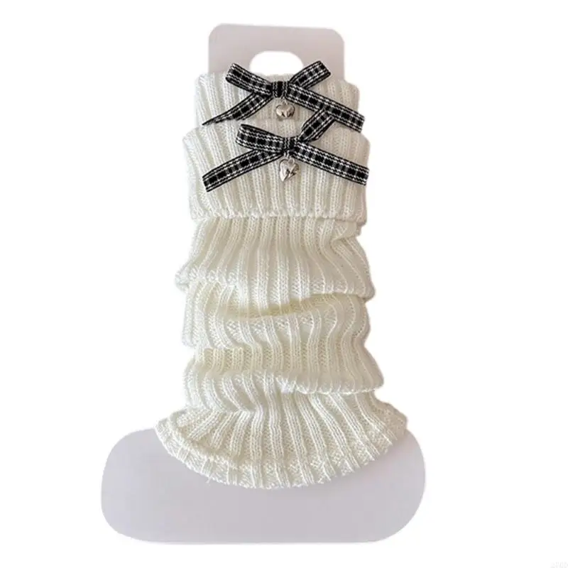 Textured Stacked Socks Elasticated Comfortable Acrylic Legwear Women Autumn