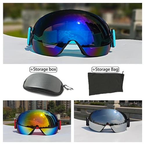 스키 안경 가방 안경 케이스 성인용 쉬운 버전 남녀공용, 알파인 스키 고글, 하루 종일 스키 안경 세트 2025  Best5