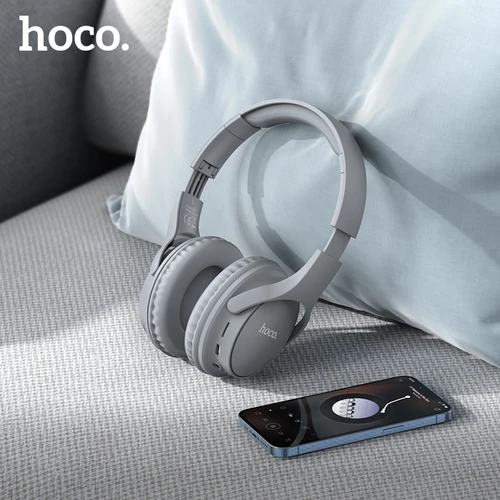 Imagen 1 del producto HOCO-auriculares inalámbricos W40 con Bluetooth 5,3, dispositivo de audio con controladores de 40mm, manos libres, compatible con AUX, TF, HiFi, deportivos