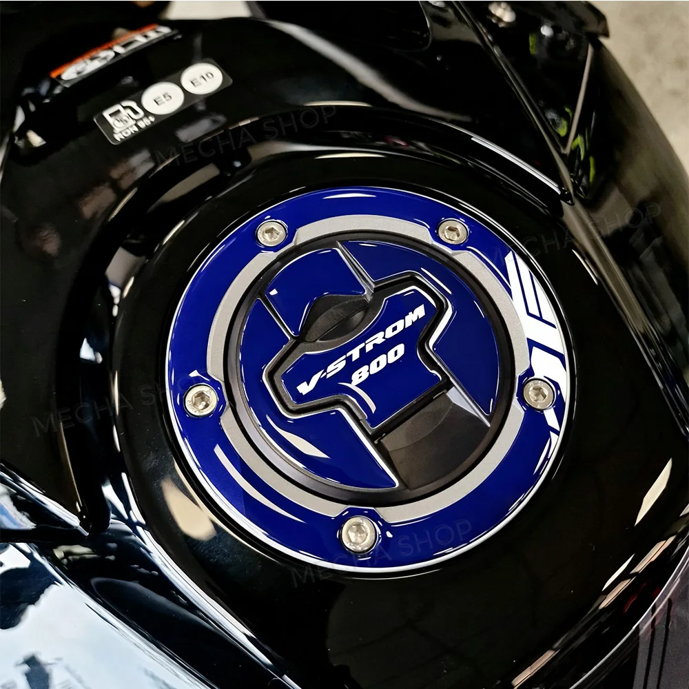 For V-Strom 800 DE 2023 2024 2025 2026 Fuel Tank Cap Decal 3D Resin Sticker Protection Kit