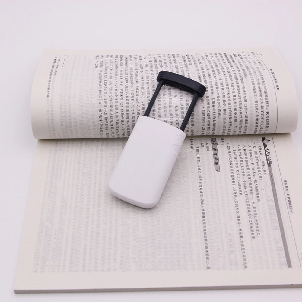 Pull-Out Magnifier Foldable Portable Magnifying Tools Handheld 4x Illuminated Lighted Magnifier Rectangular for Elderly Reading