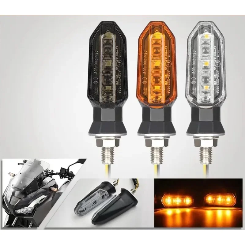 2/4PCS LED Turn Signal Light Super Bright Motorcycle Mini Led Motorbike Lampe Amber Blinker LED Indicators Light Universal
