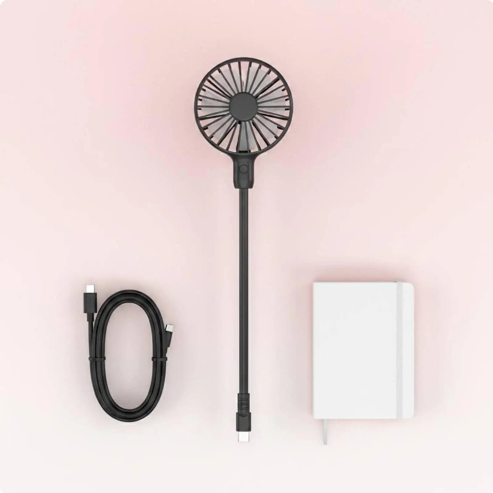 Portable Cooling Fan USB C Mini Quiet Flexible Gooseneck Small Electric Fan Rapid Breeze for Phone Office
