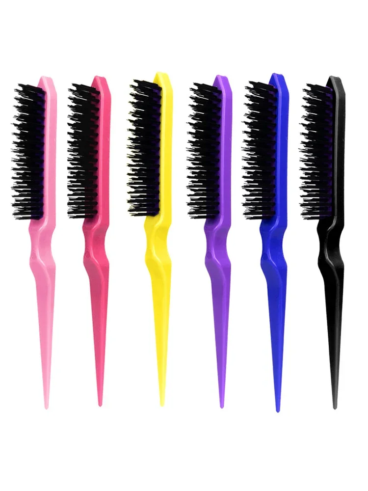 Haar-Toupiertusche, Rückenkämmbürste, Rattenschwanz-Toupiertusche für das Styling, speziell für Echthaar-Perücken – Detail 1