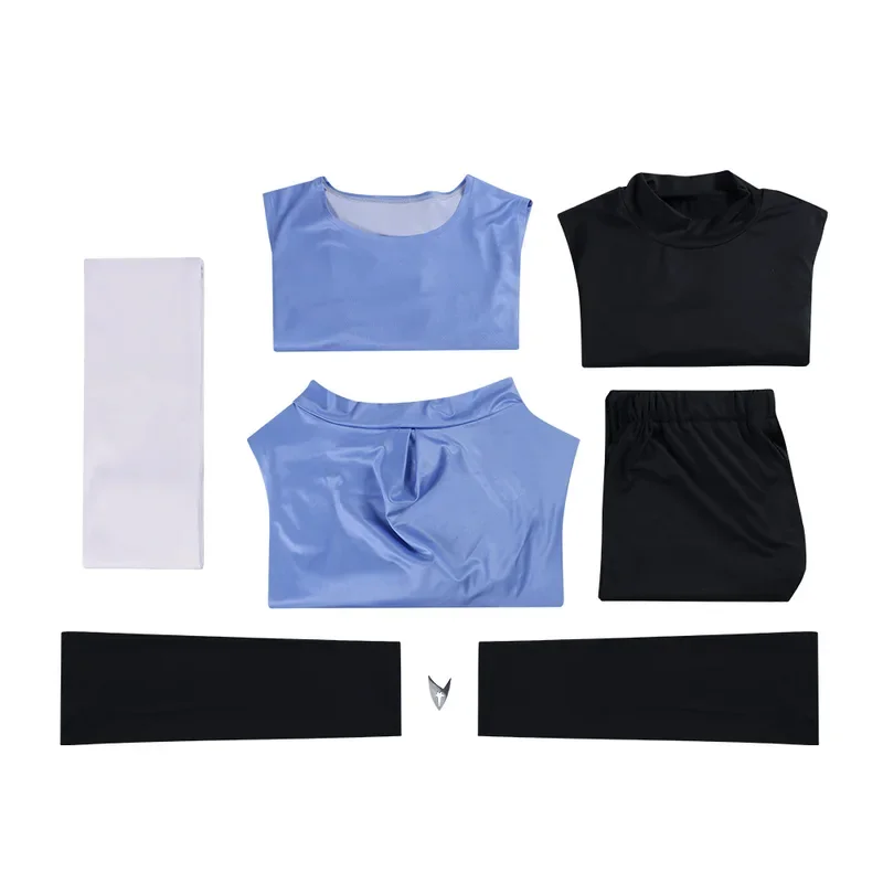 ZA01 Anime Castlevania Sypha Belnades Cospaly Costume Game Carnival Party Dress Suit Halloween Uniform Blue Outfit For WomanZa0@