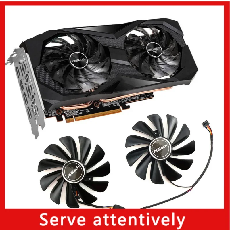 Graphics Card Fan FDC10U12S9-C Cooling Fan for ASROCK RX6700XT 6600XT 6600