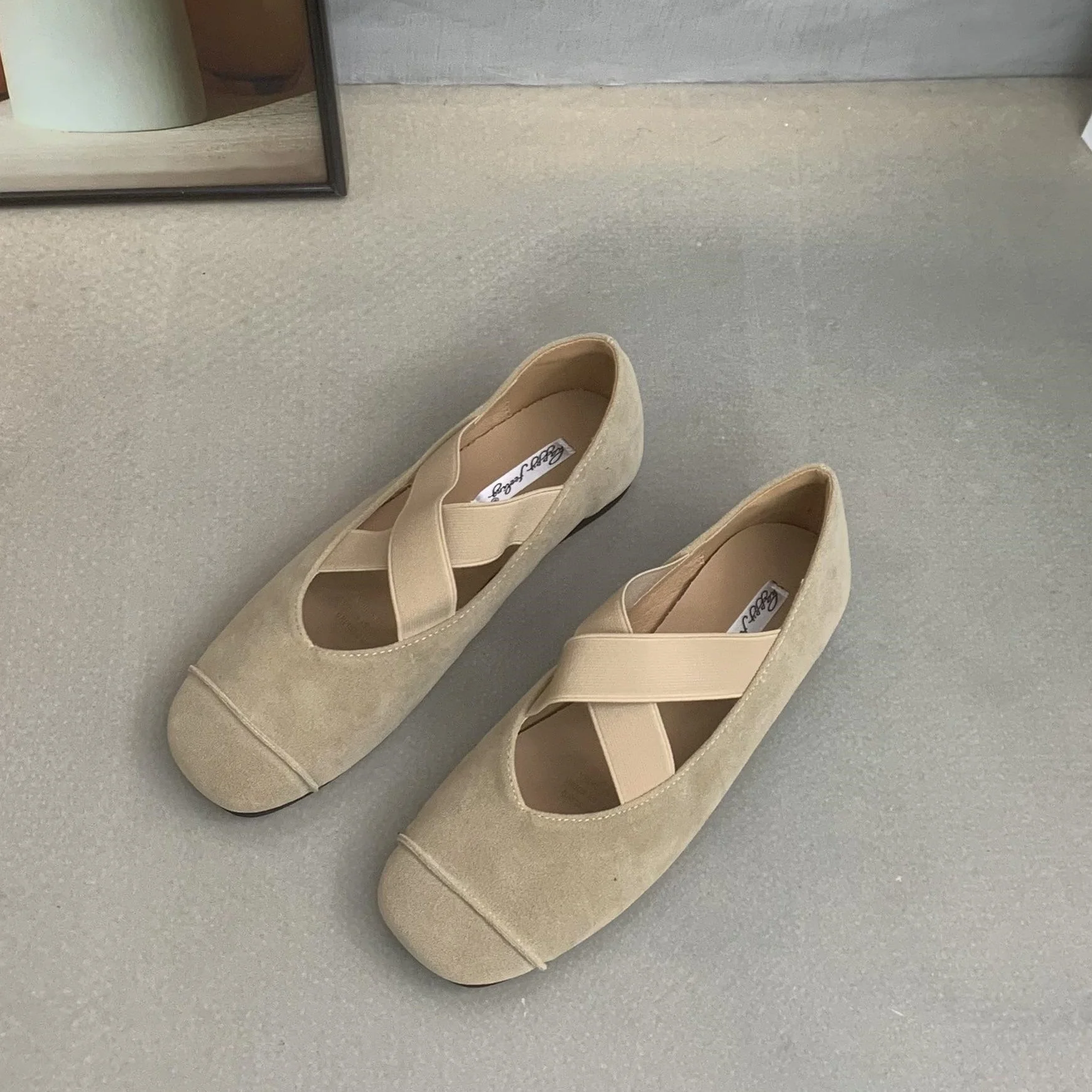 Bailamos 2025 Spring New Brand Women Flats Soft Leather Eelgant Dress Shoes Round Toe Shallow Slip On Ladies Casual Ballet Shoes