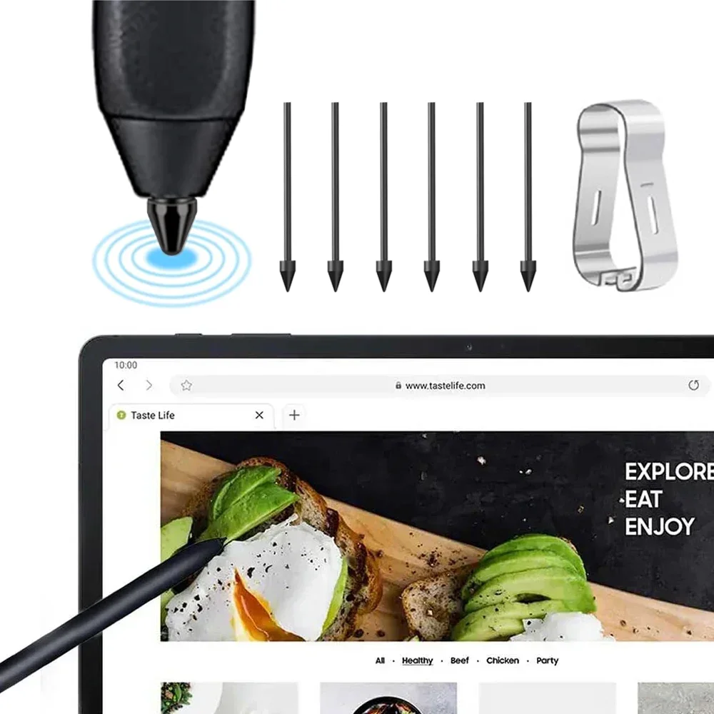 Stylus Nib For Samsung Galaxy Tab S6 Lite S7 FE S8 Plus S9 Ultra Pencil Nib Supports 4096 Pressure Sensing Ipad Accessories