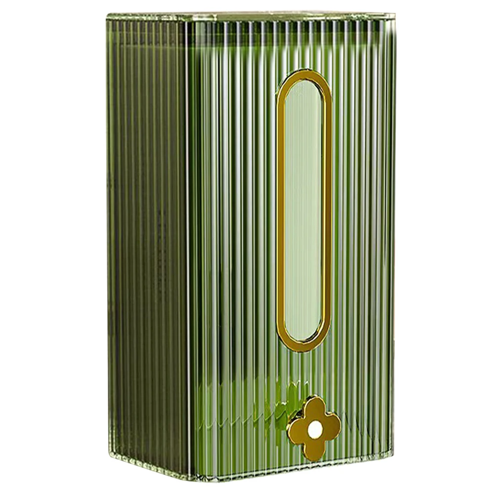 

Plastic Paper Towel Holder Wall Mount Green Bathroom Kitchen Punch Box Storage Dispenser Smooth Surface