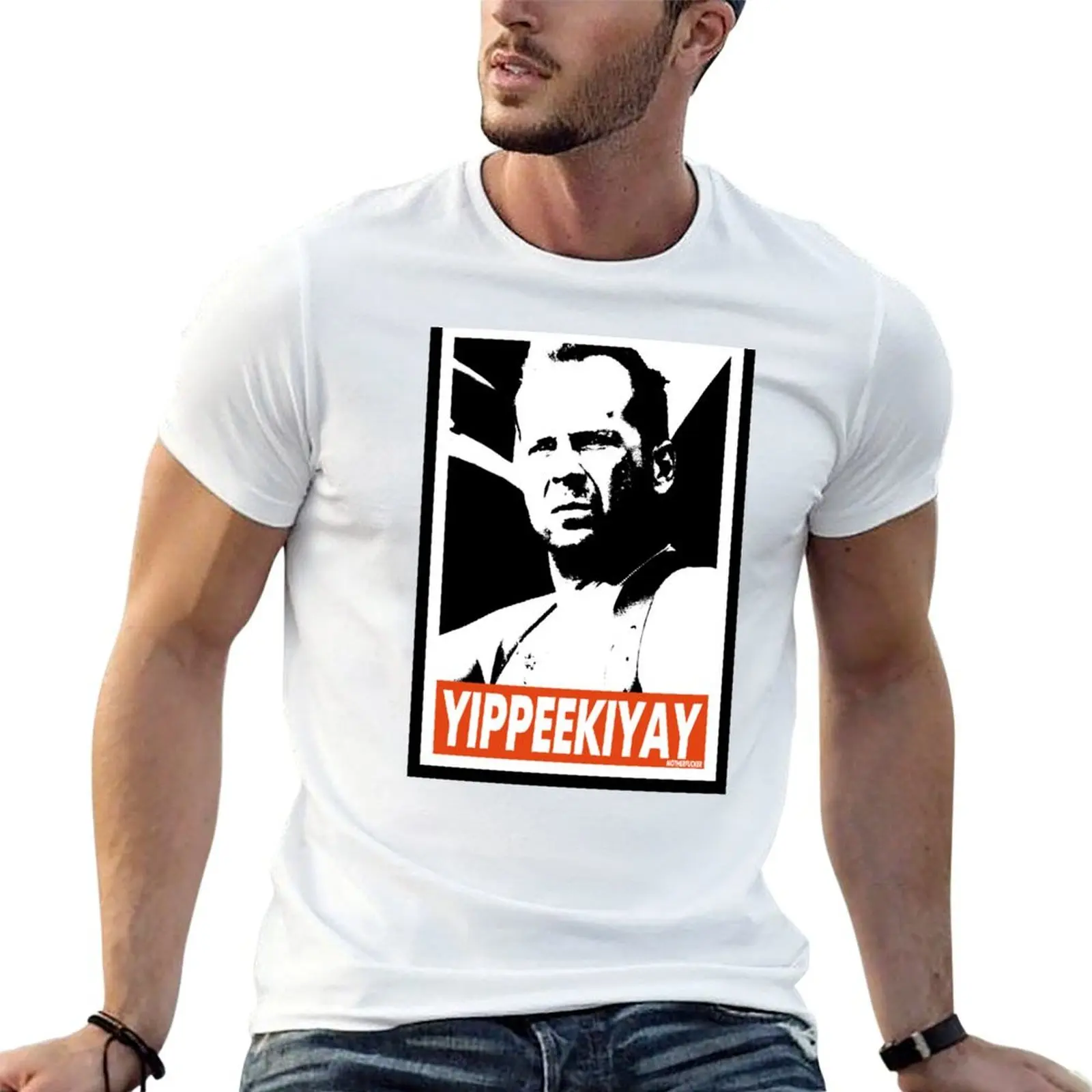 

Die Hard - Yippe Kiyay T-Shirt t shirts for man cotton funny graphic t shirts for man T-Shirt