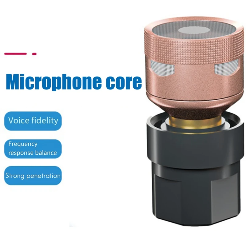 Multi-Functional Microphone Head Core High Fidelity Sound Moving Coil Microphone Core