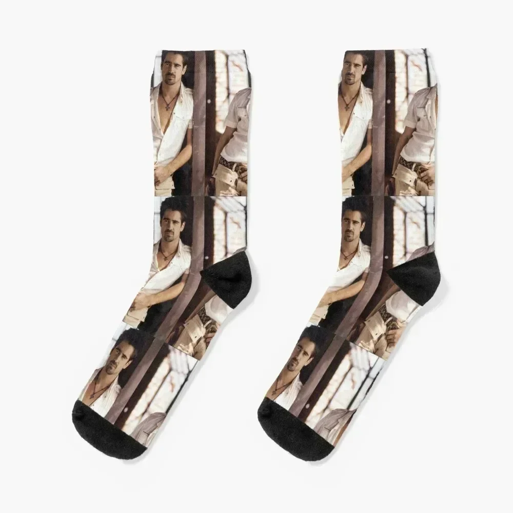 colin farrell Socks aesthetic Rugby men cotton high quality Men Socks Luxury Brand Women's