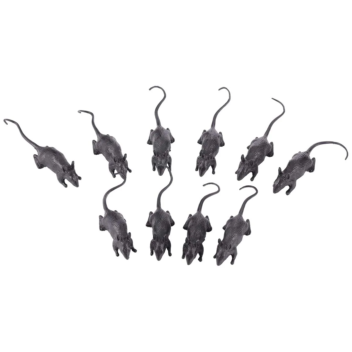 

10pcs Plastic Fake Mouse Creative Prank Toys Funny Halloween Simulation Mouse Tricky Toy Simulation Mouse Dcoer