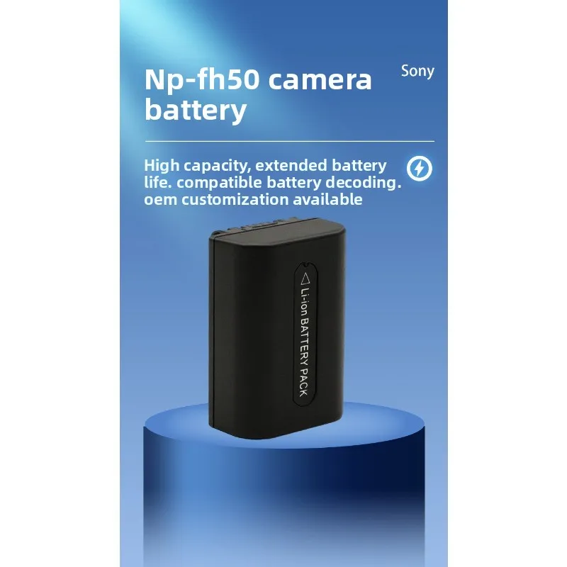 NP-FH50 Battery 7.4V 1150mAh Rechargeable Batteries And Chargers for Sony HX100 HX200 A230 A290 A390 Camera Battery