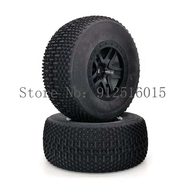 4pcs RC 1/10 Short Course Tire Tyre Set 12mm hex SC Tire For TRAXXAS SlASH 210043+110015 6 7