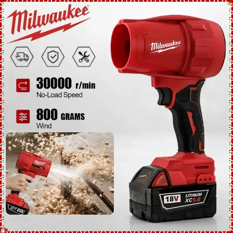 Milwaukee 30000r/min Cordless Turbojet Fan Car Dust Removal Tool Electric Air blower Super Strong Wi