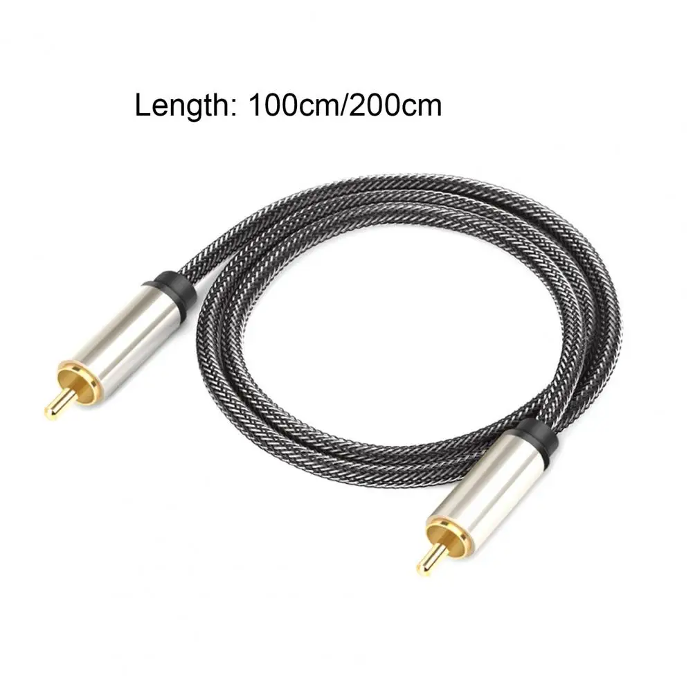 Copper Conductor Reliable Nylon Braided Wire Audio Connection Cable Stable Transmission Audio Accessories