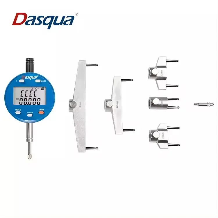 

Dasqua Large LCD Display Digital 5-700mm Radius Gauge 0.005 Graduation With 5 Jaws For Different Sizes