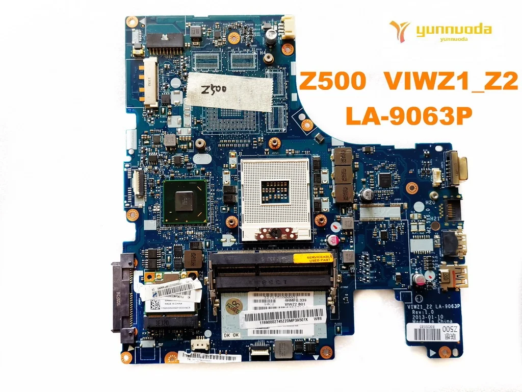 Original for Lenovo Z500 laptop  motherboard Z500  VIWZ1_Z2  LA-9063P tested good free shipping