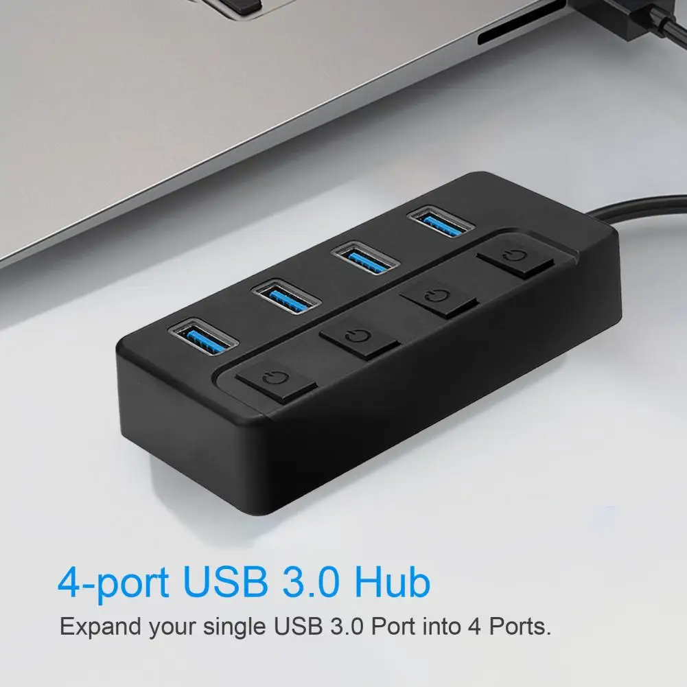 USB Splitter Hub  Professional Plug And Play LED Indicator  High Speed USB Splitter Hub Office Supply