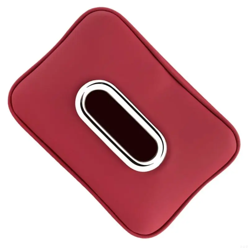 F1CF New Multiple Functional Auto Tissue Holders Leather Construction Not Slip Secure Fastening