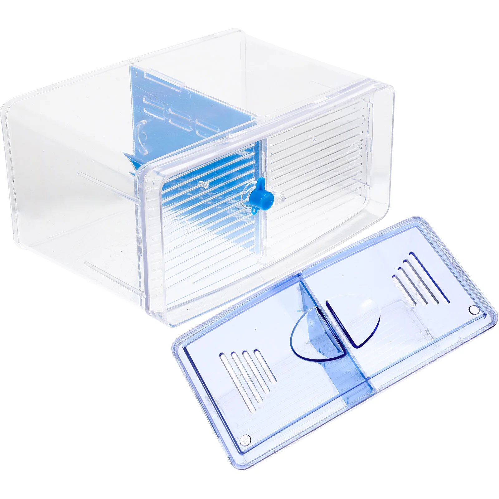 

Betta Fish Breeding Box Aquarium Isolation Tank Acrylic Hatchery Divider for Guppies Shrimp Easy Clean Storage Pet