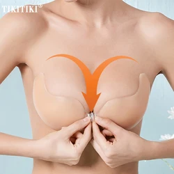 Silicone Nipple Cover Chest Stickers Push Up Sticky Bra Nude Adhesive Invisible Liner Breast Pads Strapless Underwear