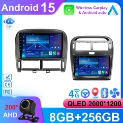 Android 15 For Lexus LS430 XF30 LS 430 2000 - 2006 For Toyota Celsior XF30 Car Radio Stereo Multimedia Player GPS Navigation HDR