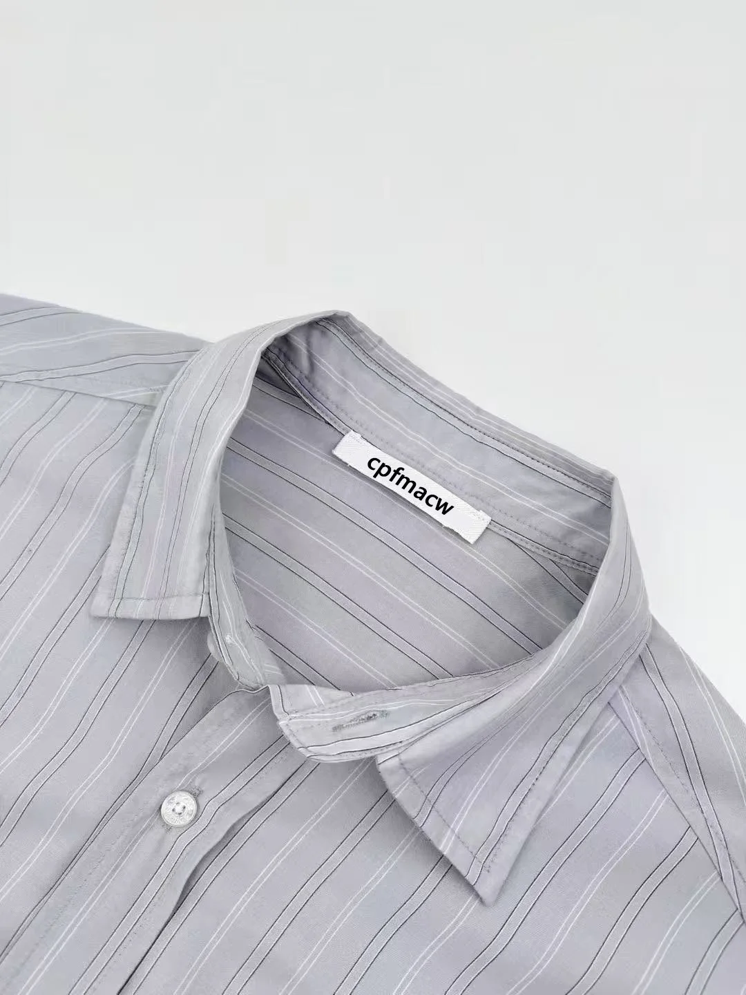 

Trendy Brand Early Spring New Sle Long Sve Button Loose Casual irt ex High Street Loose Fit Cotton Striped irt