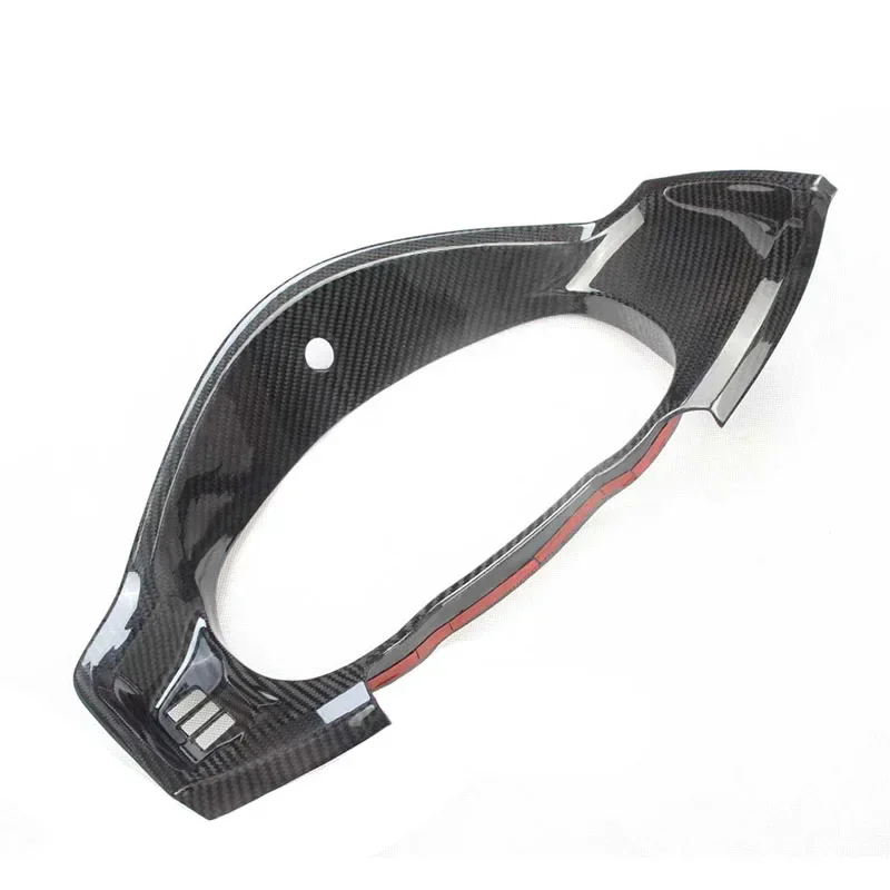 For SUBARU BRZ For TOYOTA 86 GR86 GT86 Real Hard Dry Carbon Fiber 2012-2020 Front Dashboard Panel Sticker Cove Gauge Dash Board