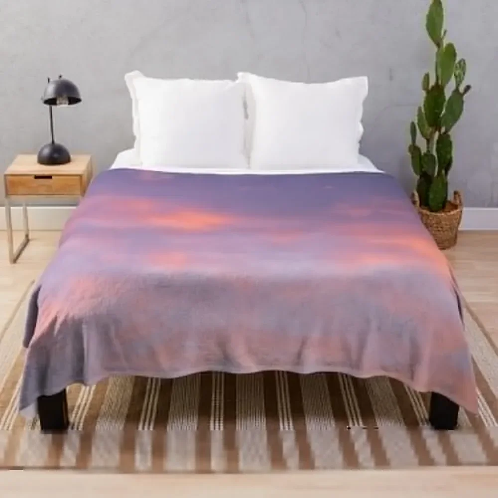 

Sunset clouds 2 Throw Blanket Flannel Plaid Blankets