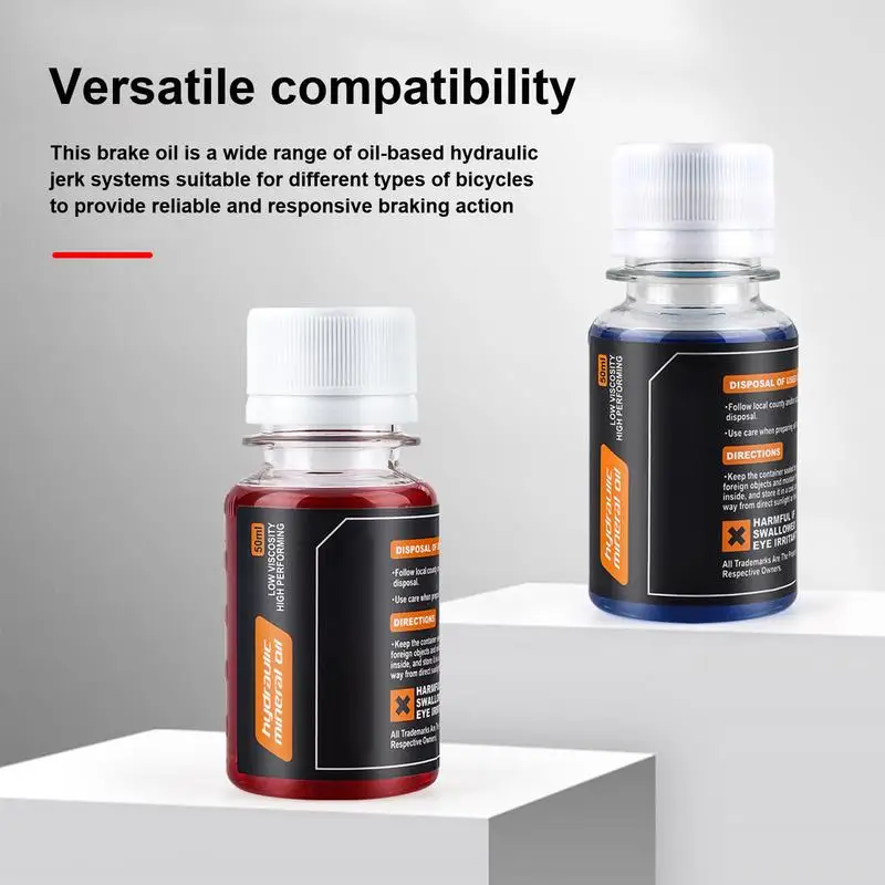 High Performance Brake Fluid 50ml Heat Resistance Cycling Brake Lubrication Not Sticky Low Viscosity Brake Fluid Lubrication