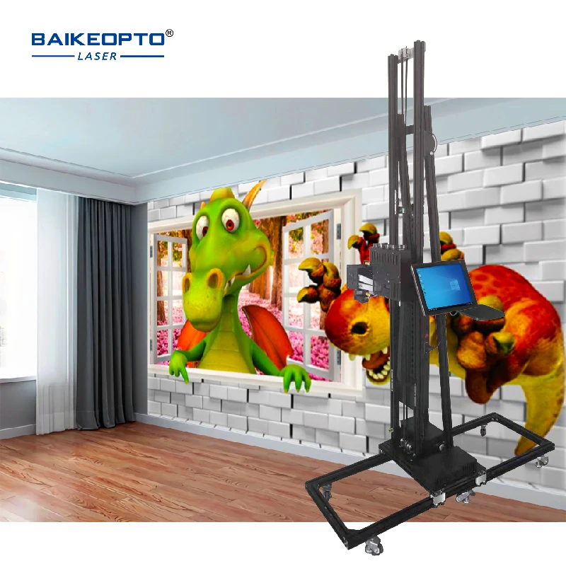 BK-UP700T EPSON DX7 printhead Portable and fully automatic 3D wall painting machine