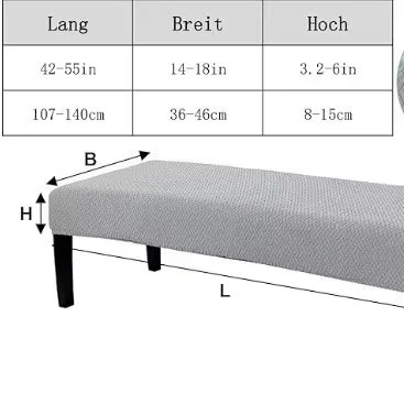 1PC Jacquard Waverly Texture Suitable for Sofa, Bed, Bench - Machine Washable Cover Fits for Decor, Warm Cozy Long Furniture