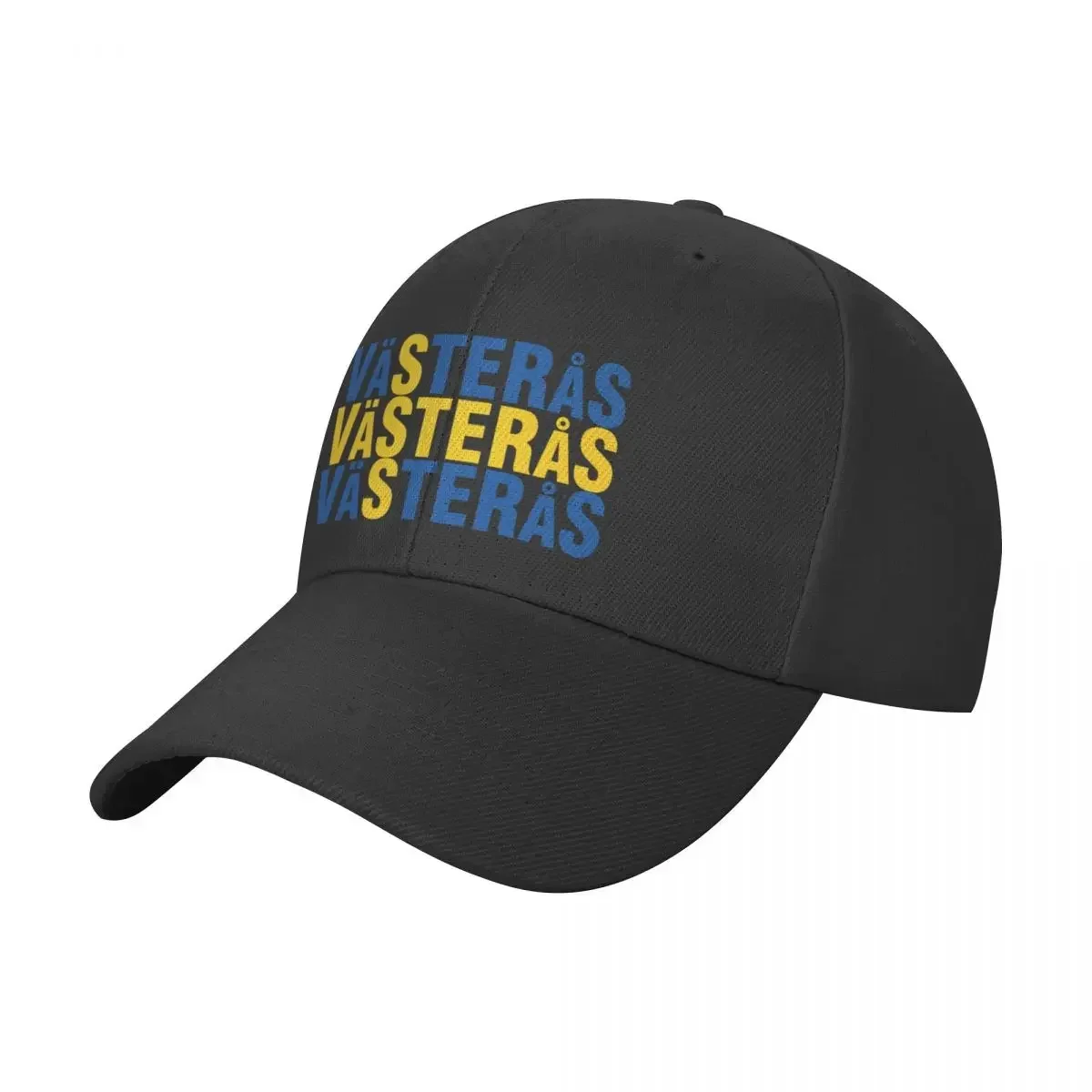 Vasteras Sverige flagga Baseball Cap Icon Wild Ball Hat Rugby Mens Caps Women's