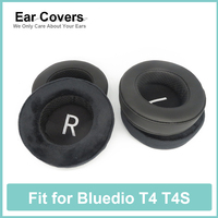 Earpads For Bluedio T4 T4S Headphone Earcushions Protein Velour Pads Memory Foam Ear Pads