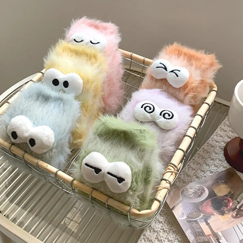 Divertente regalo di Natale Coppia Calzini di peluche per il pavimento della casa Calzini termici in velluto corallo per la casa addensato invernale Calzini per dormire in velluto