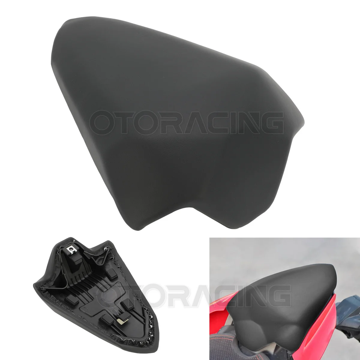 

Motorcycle Rear Passenger Pillion Seat Cushion For Ducati Panigale 1100 V4 V4S 2018 2019 2020 2021 2022 2023