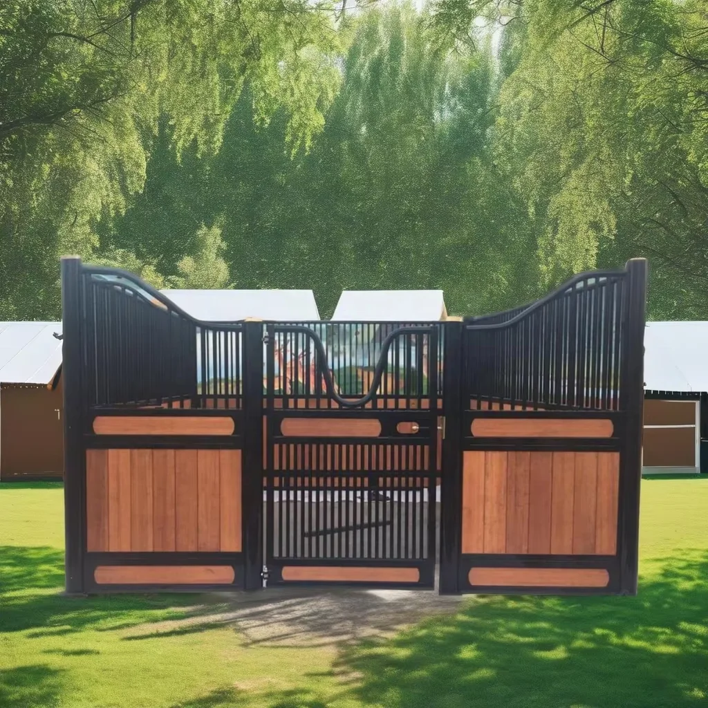 Bamboo Board Portable for Farms New and Condition Indoor Horse Stable Stall Powder Coated