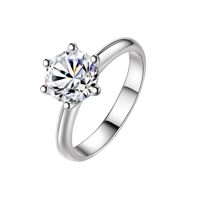 Fancy Cubic Zirconia Ring Women\'s Exquisite Design Fashion Versatile Jewelry Luxury Wedding Party Accessories
