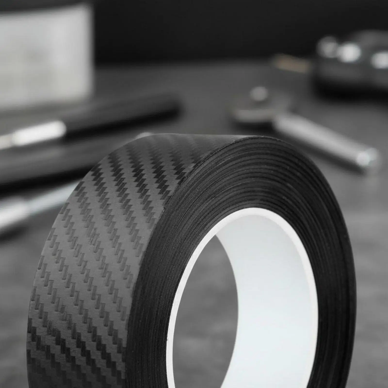 Carbon Fiber Door Protection Strip Reusable Car Edge Guard Tape for Door Sill Anti Scuff Scratch Shield