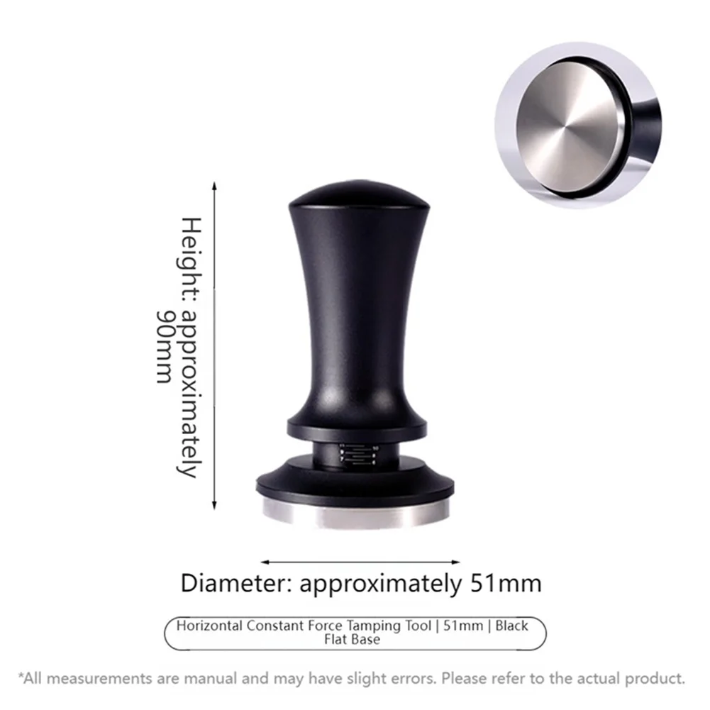 Stainless Steel Coffee Tamper with Precision Design for Even Coffee Ground Distribution and Balanced Espresso Extraction