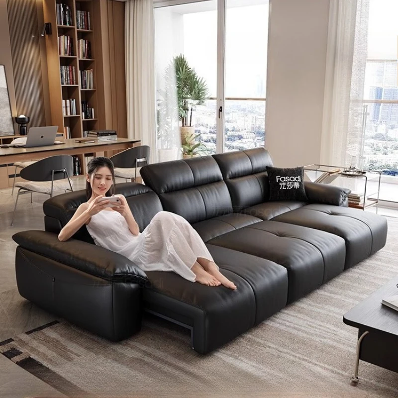 

Sofas Luxury 3 Seater Black Love Seat Electric House Recliner Couch