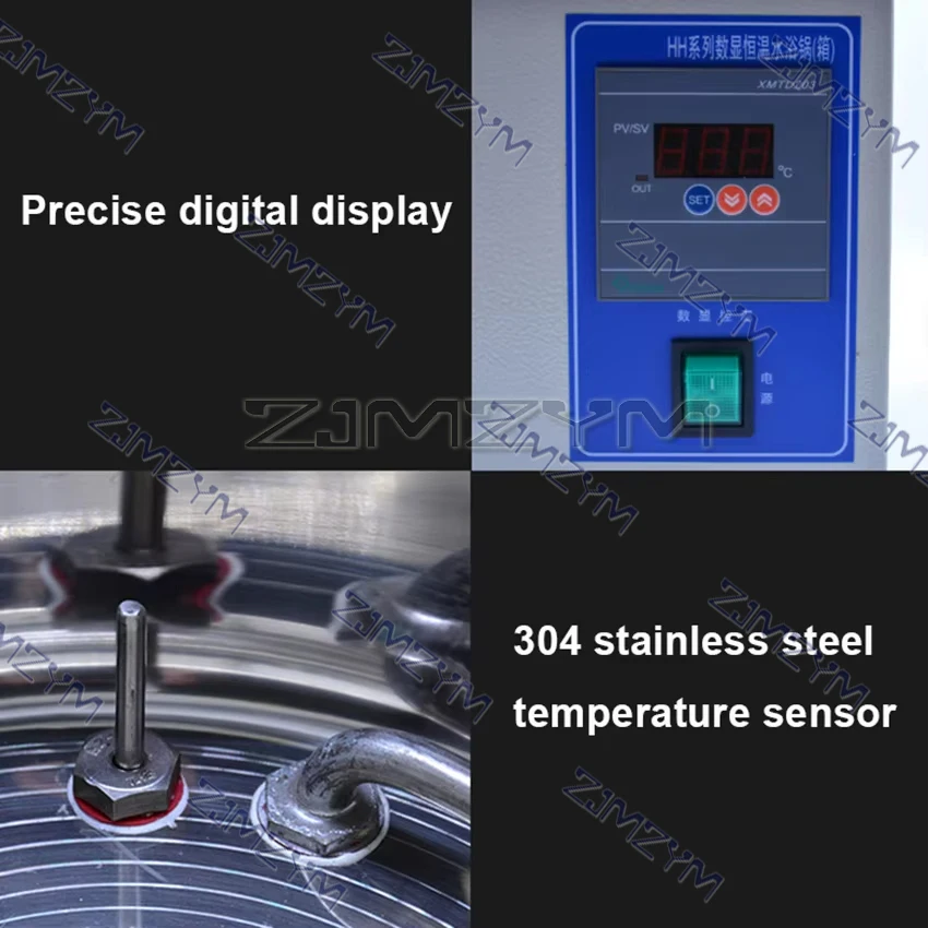 HH-1 Лабораторная водяная баня 5л Цифровой термостат с одним отверстием Водяная баня Электрическая лаборатория Горшок для горячей ванны Регулируемая температура котла