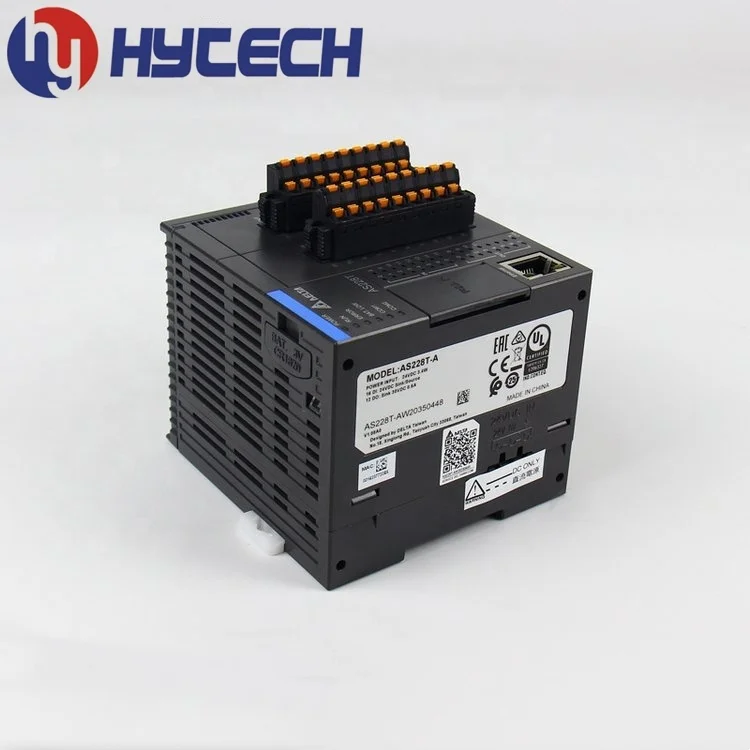 الأصلي في المخزون دلتا AS200 سلسلة 28 نقطة وحدة تحكم البرمجة Plc CPU المضيف AS228T-A