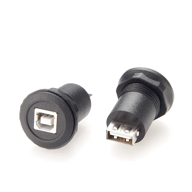 For Round Opening 22 Metal Plastic D Type RJ45 Network Port USB-ABC Female Seat HDMI Aviation Socket Waterproof Connector