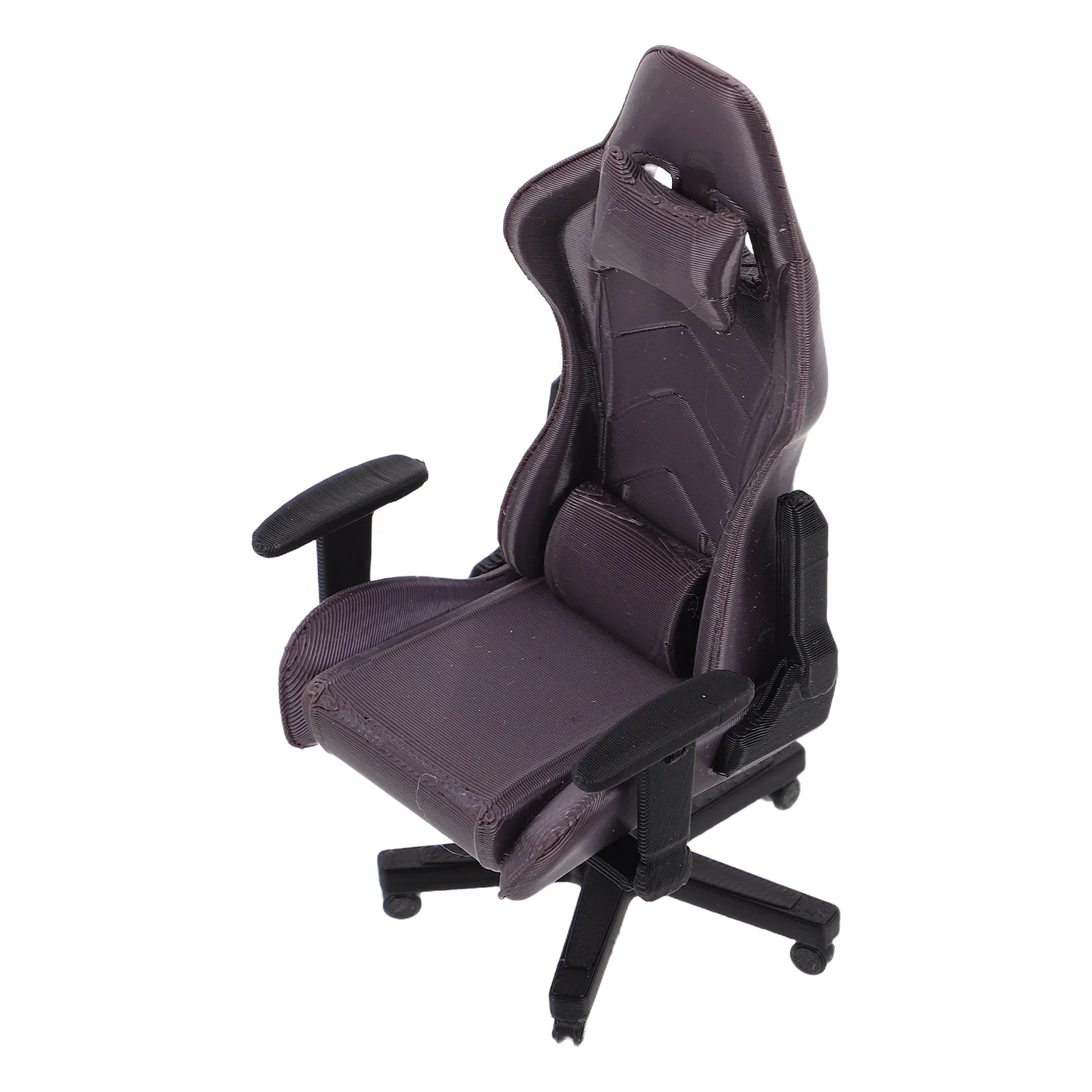 

Миниатюрный игровой стол и стул в масштабе 1:12, реалистичная миниатюрная офисная мебель для кукольного домика, декор для гостиной, для коллекционеров и геймеров